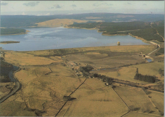 Northumberland Postcard - Aerial View of Kielder Dam and Reservoir  RR23582