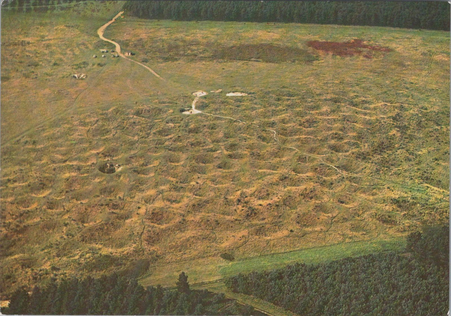 Norfolk Postcard - Aerial View of Grimes Graves, Weeting  RR23588