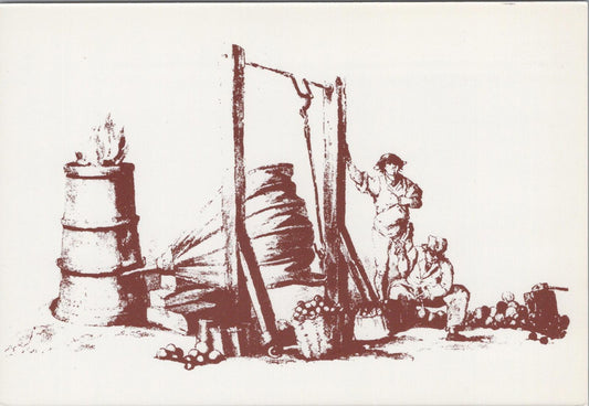 Rural Industry Postcard - Making Cannon Balls, Artist William Henry Pyne RR23606