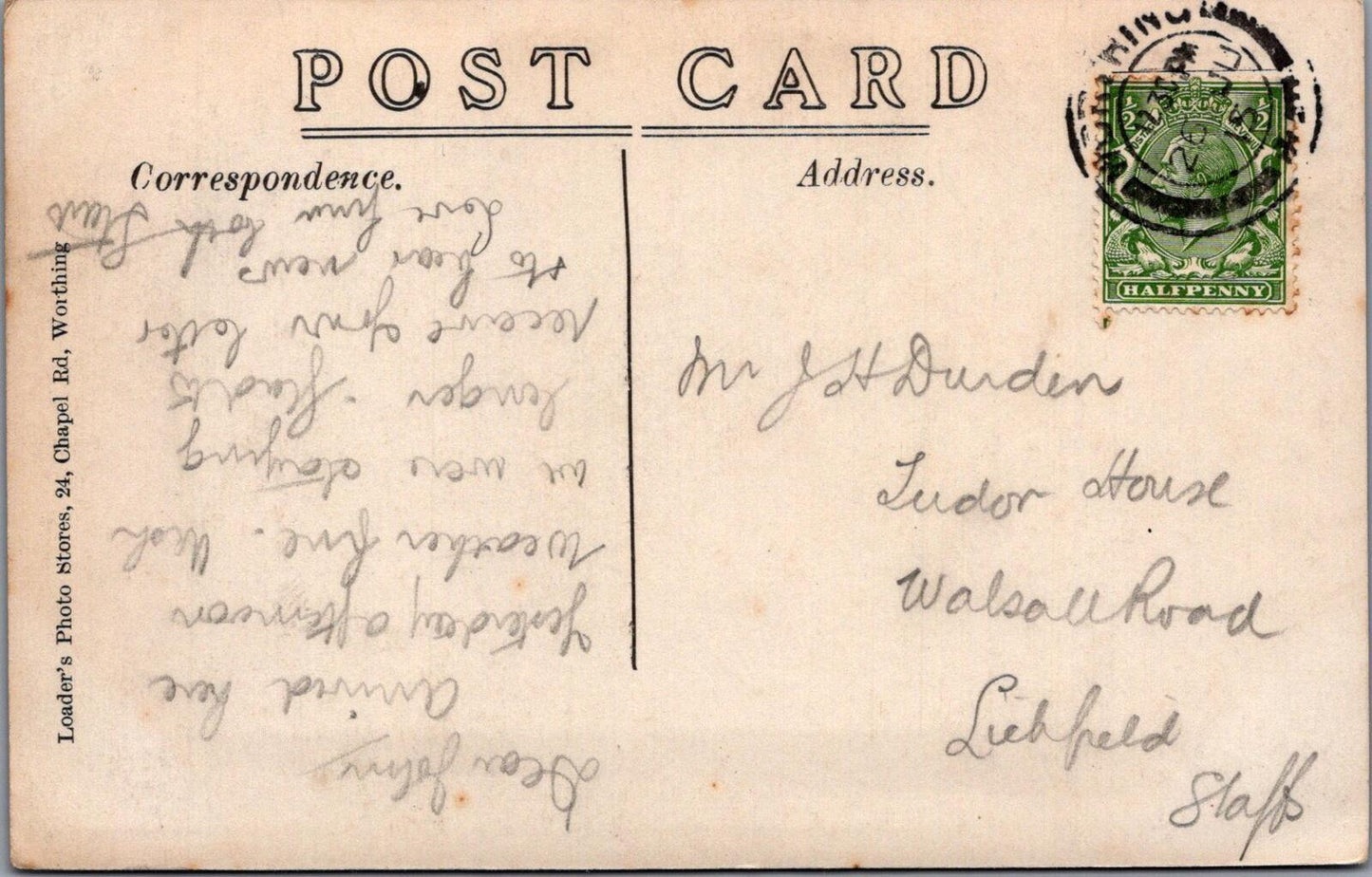 Sussex Postcard: Trees at Salvington Findon Valley Worthing Downs 1915 - XT3031
