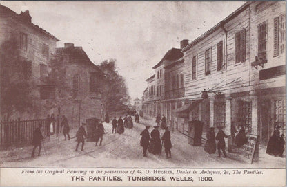 Kent Postcard: The Pantiles Tunbridge Wells G O Hughes 1800 Painting XT3035