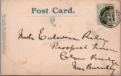 Lancashire Postcard: A Bit of Old Blackpool Comic Cynicus Postmark 1907 XT3046