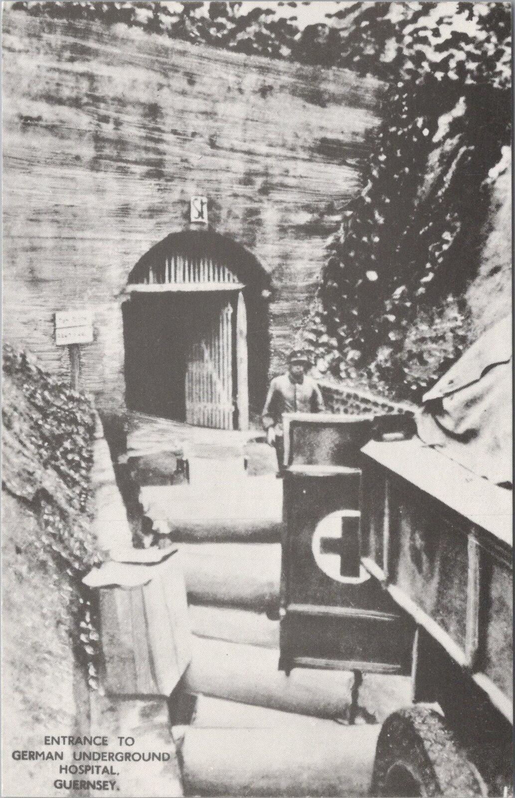 Guernsey Postcard: Entrance German Underground Hospital Channel Islands XT3049