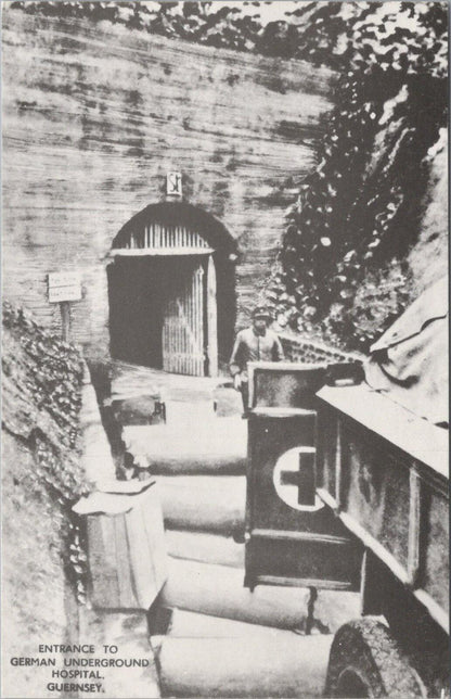 Guernsey Postcard: Entrance German Underground Hospital Channel Islands XT3049