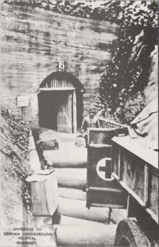 Guernsey Postcard: Entrance German Underground Hospital Channel Islands XT3049
