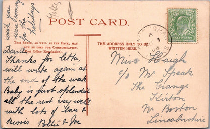 Yorkshire Postcard: Crowghyll Park Shipley Bandstand Promenade 1908 - XT3054