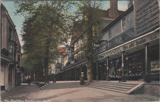 Kent Postcard: Tunbridge Wells The Pantiles Colonnade H G Groves Shop XT3079