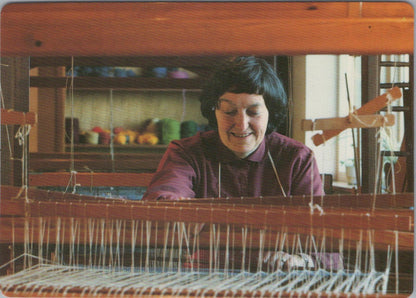 Occupations Postcard - Weaving, Botton Village, Danby, Whitby, Yorkshire RR23673
