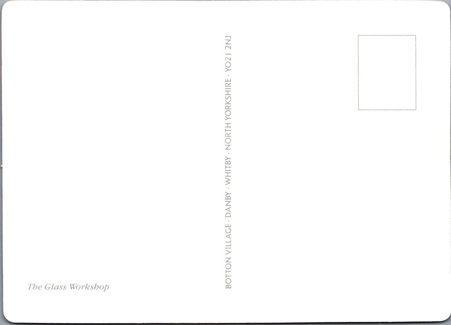 Occupations Postcard - The Glass Workshop, Botton Village, Danby, Whitby RR23674