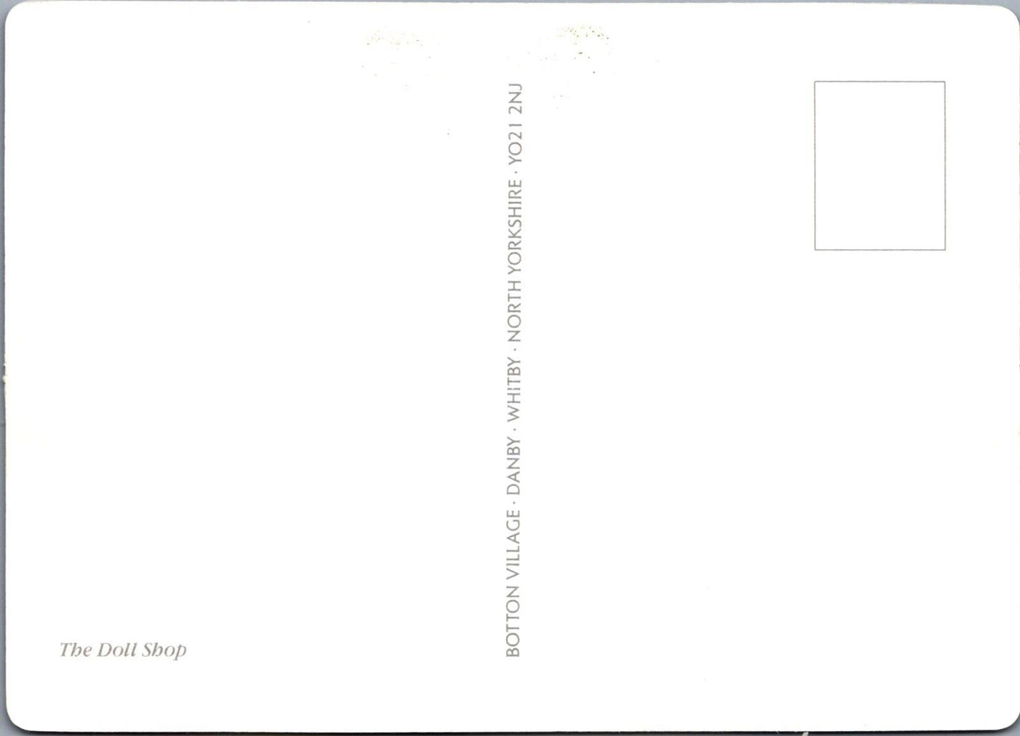 Occupations Postcard - The Doll Shop, Botton Village, Danby, Whitby  RR23675