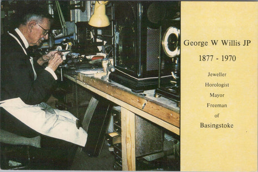 Occupations Postcard - George Willis, Jeweller, Horologist, Basingstoke RR23676