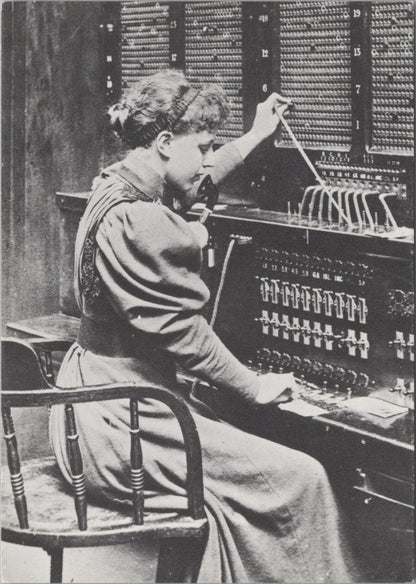 Occupations Postcard - An Operator Working The Switchboard in Manchester RR23679