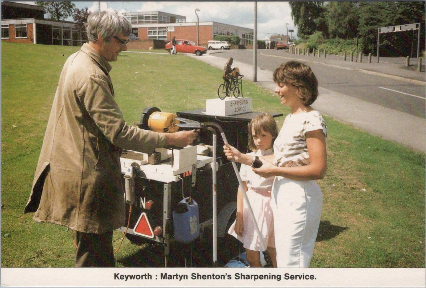 Occupations Postcard - Keyworth, Martin Shenton's Sharpening Service RR23698
