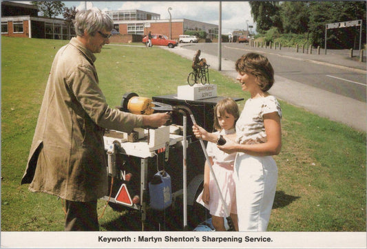 Occupations Postcard - Keyworth, Martin Shenton's Sharpening Service RR23698