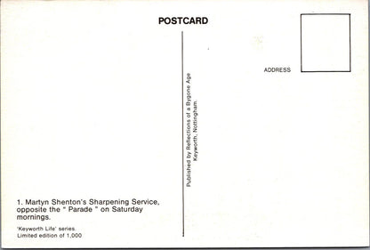 Occupations Postcard - Keyworth, Martin Shenton's Sharpening Service RR23698