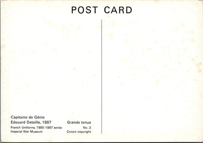 Military Postcard:Imperial War Museum French Uniforms Capitaine de Genie RR23704