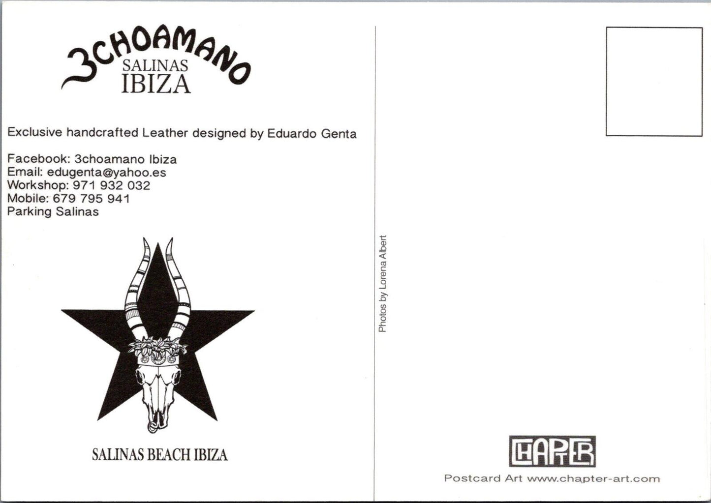 Spain Postcard: Ochoamano Salinas Beach Ibiza Leather Craft Artisan RR23715