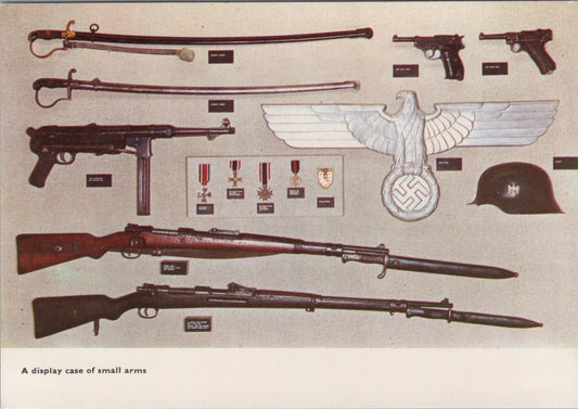 Jersey Postcard: German Underground Hospital Small Arms Display Case RR23717