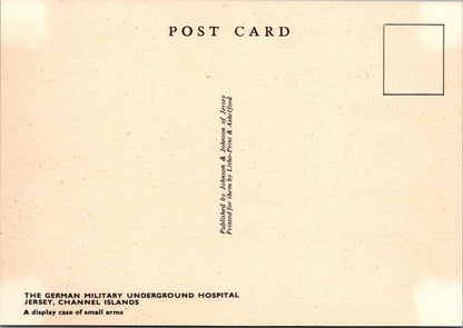 Jersey Postcard: German Underground Hospital Small Arms Display Case RR23717