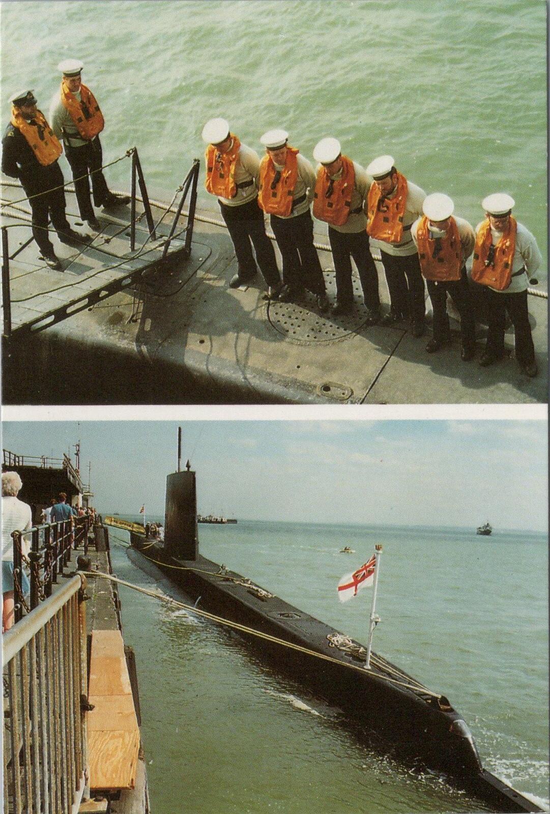 Essex Postcard: Southend Pier Shipping Submarine HMS Opportune Crew RR23722