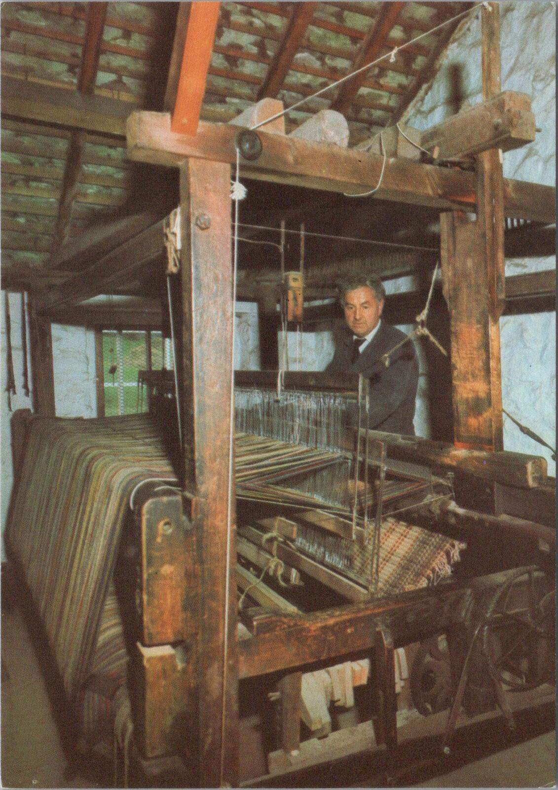 Wales Postcard: Cardiff St Fagans Esgair Moel Woollen Mill Weaving RR23728