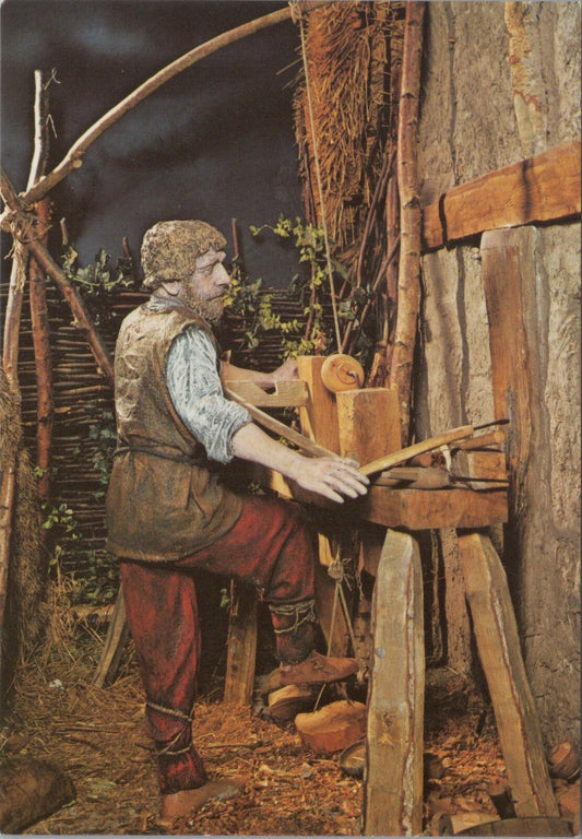 Yorkshire Postcard: York Coppergate Woodturner Pole Lathe Craft Museum RR23731