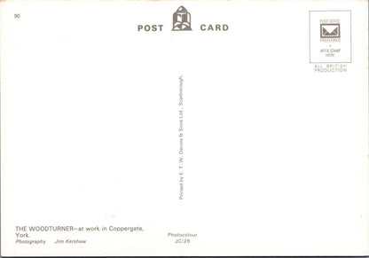 Yorkshire Postcard: York Coppergate Woodturner Pole Lathe Craft Museum RR23731