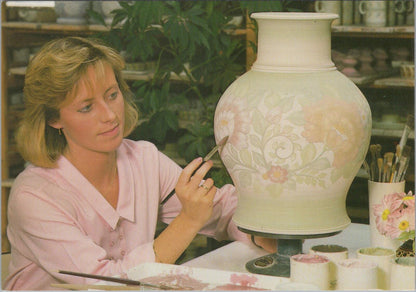 Jersey Postcard: Gorey Jersey Pottery Hand Painting Studio Ceramics RR23735