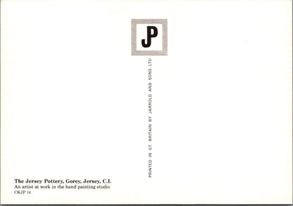 Jersey Postcard: Gorey Jersey Pottery Hand Painting Studio Ceramics RR23735