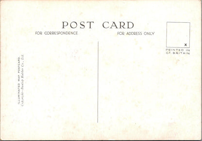 Map Postcard - Map Showing The Dover Road, Kent  RR23630