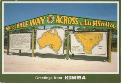 Map Postcard - Greetings From Kimba, South Australia   RR23639