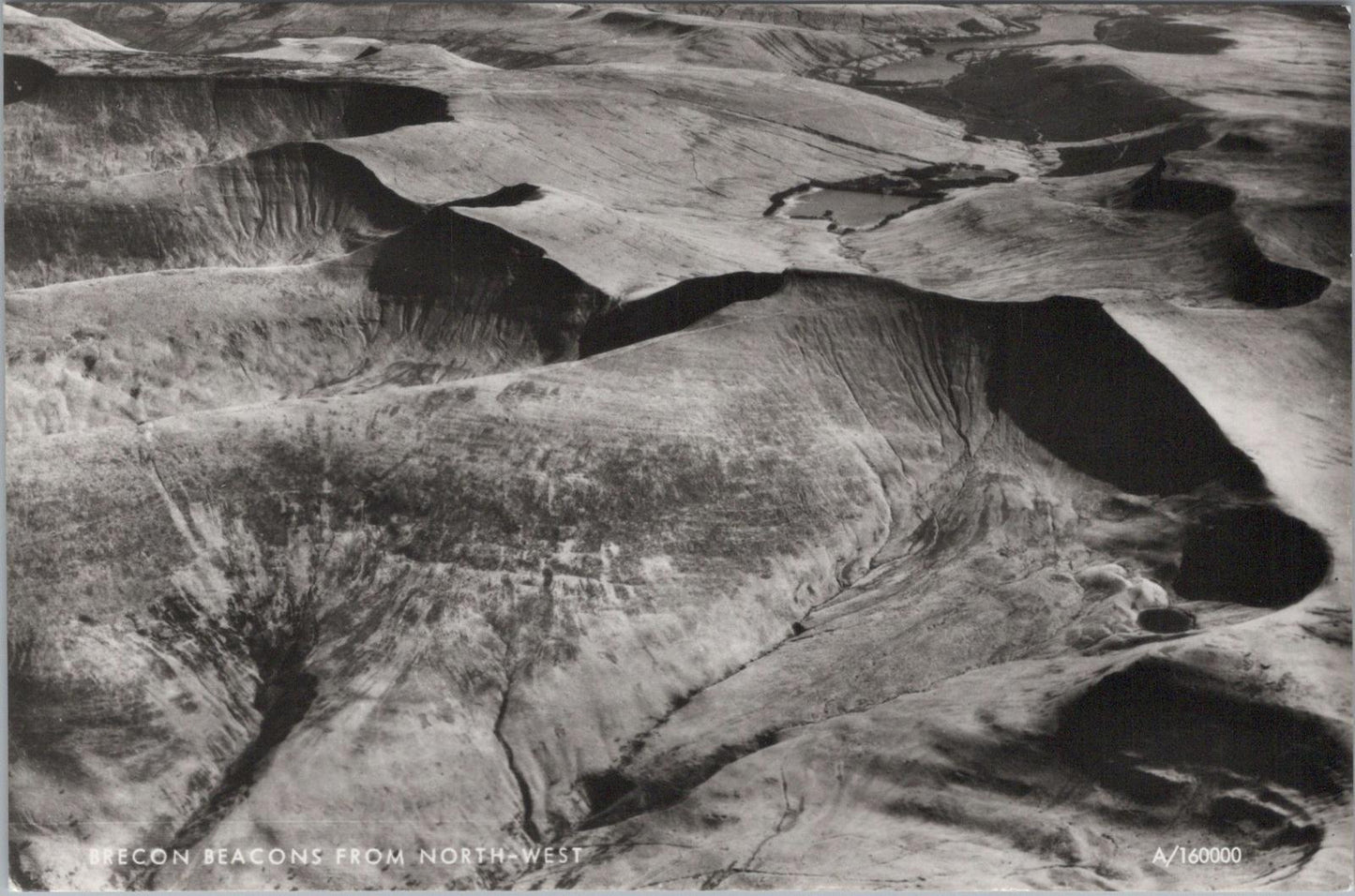 Wales Postcard - Aerial View of Brecon Beacons From North West  RR23664