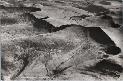 Wales Postcard - Aerial View of Brecon Beacons From North West  RR23664
