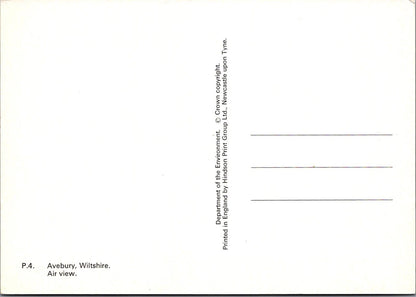 Wiltshire Postcard - Aerial View of Avebury, Neolithic Henge Monument RR23665