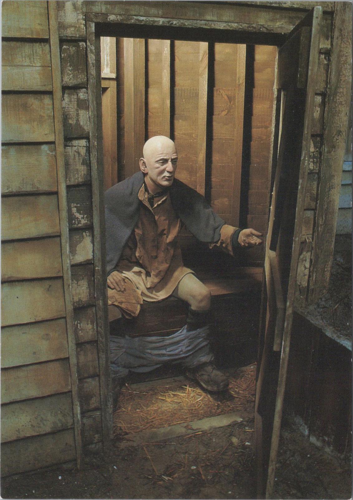 Wax Works Postcard - Man on Toilet, The Historic Dockyard, Chatham RR23680
