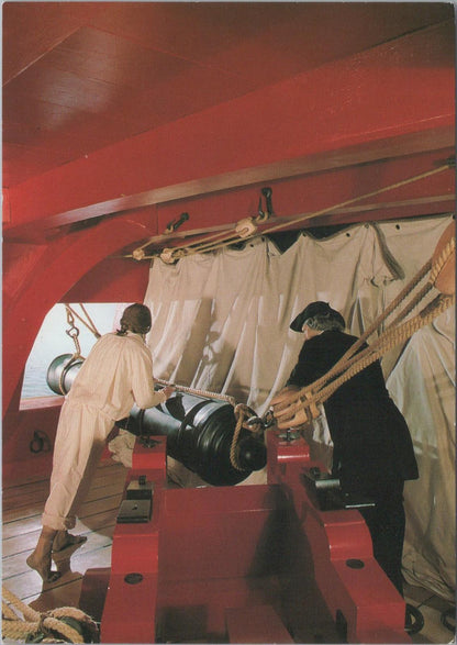Wax Works Postcard - Upper Gun Deck, Historic Dockyard, Chatham RR23681