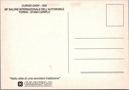 Road Transport Postcard - 1903 Curved Dash Oldsmobile, Cariplo RR23690