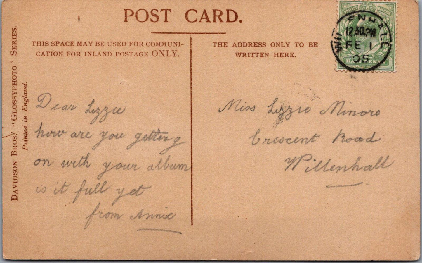 Theatrical Postcard - English Actress Miss Gaynor Rowlands  XT402