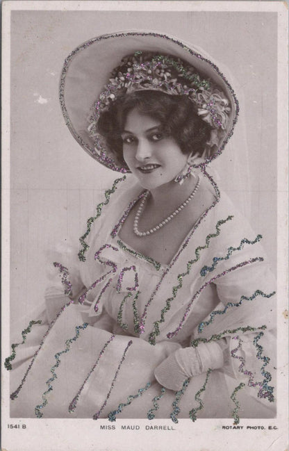 Theatrical Postcard - Maudi Darrell, English Edwardian Stage Actress  XT417