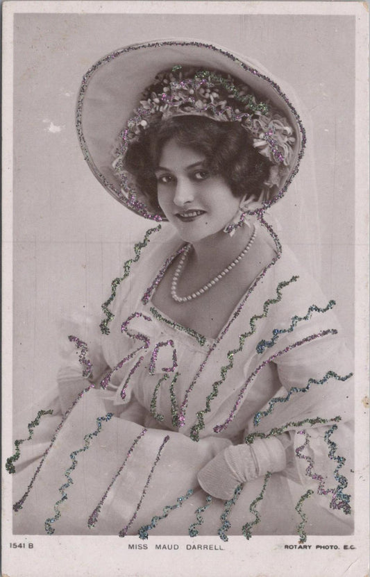 Theatrical Postcard - Maudi Darrell, English Edwardian Stage Actress  XT417
