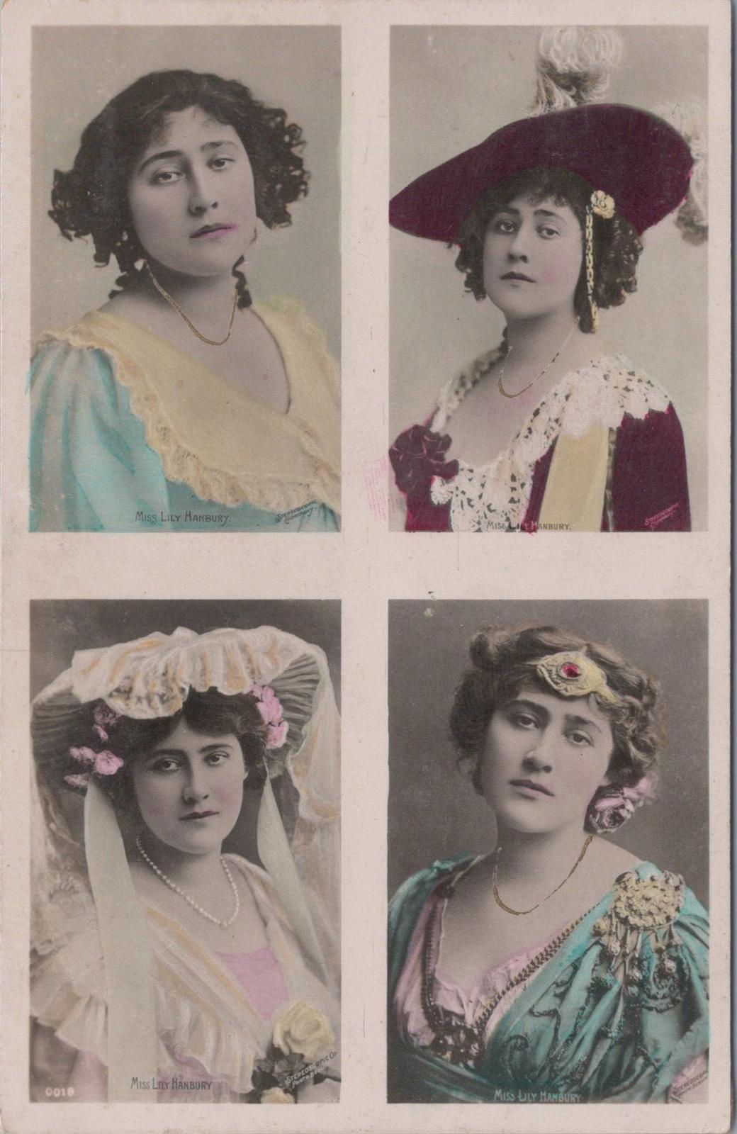Theatrical Postcard - Lily Hanbury, English Edwardian Stage Actress   XT418