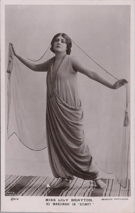 Theatrical Postcard - Lily Brayton, English Stage Actress  XT440
