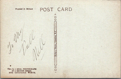 Theatrical Postcard - Miss Constance Worth, British Stage & Screen Actress XT894