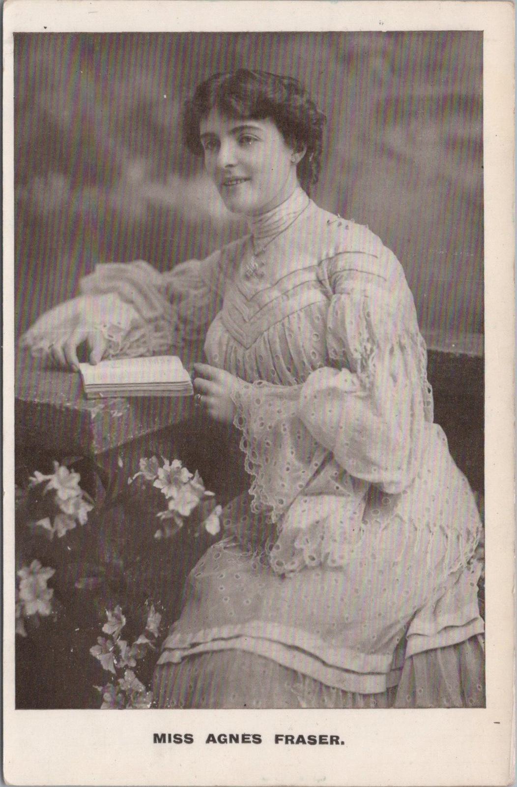 Theatrical Postcard -Agnes Fraser, Celebrated Scottish Actress and Soprano XT898
