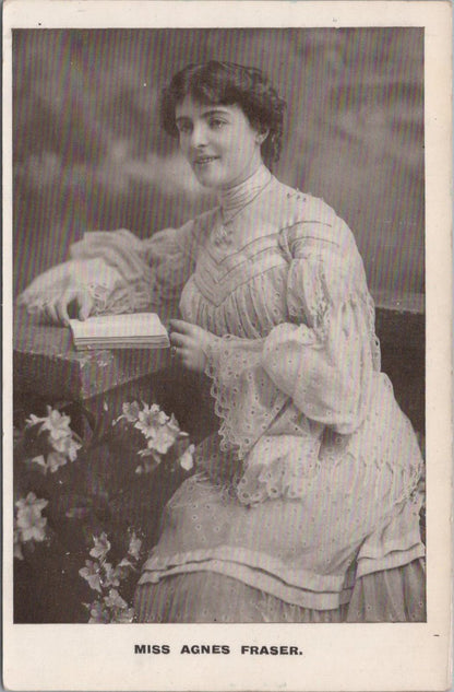 Theatrical Postcard -Agnes Fraser, Celebrated Scottish Actress and Soprano XT898