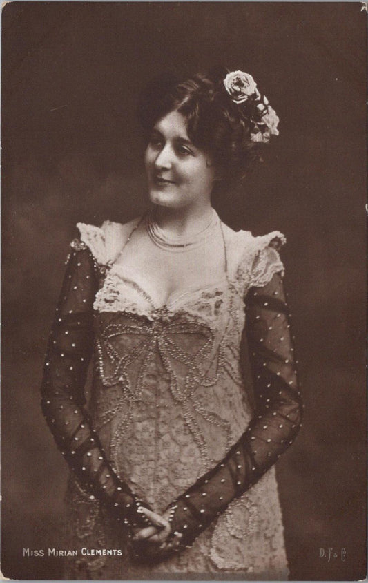 Theatrical Postcard - Miss Miriam Clements, a British Stage Actress  XT899