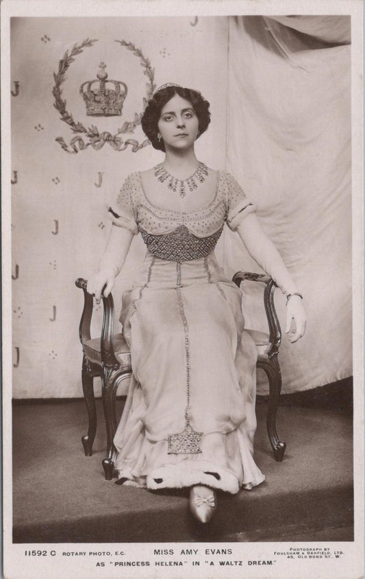 Theatrical Postcard - Amy Evans, Celebrated Welsh Soprano and Actress  XT903