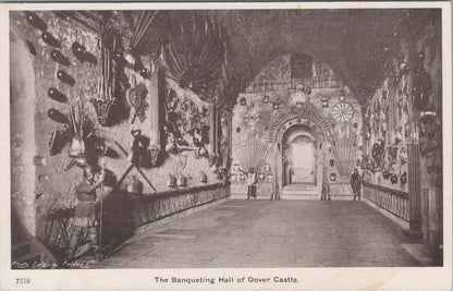 Kent Postcard - The Banqueting Hall of Dover Castle  XT908