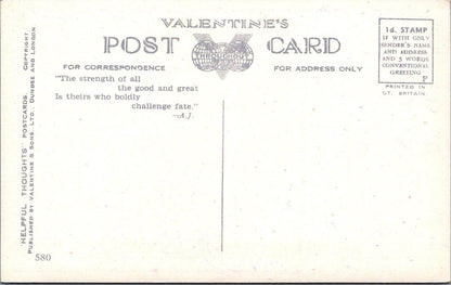 Literature Postcard - Poem titled "Mother" by Scottish Poet Allan Junior XT911