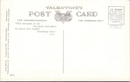 Literature Postcard -Poem "God's Pledge" by The Scottish Poet Allan Junior XT912